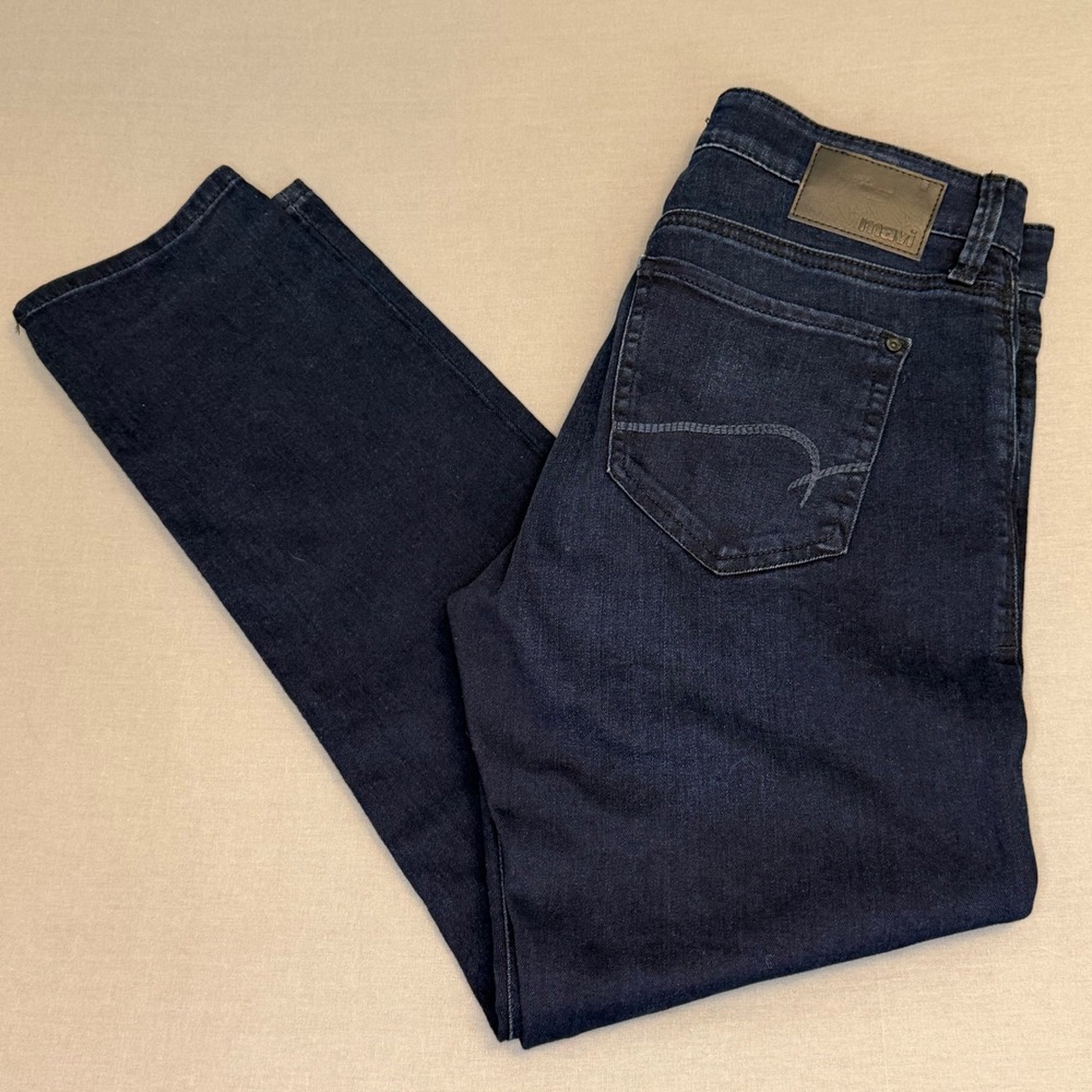 Mavi Jake Slim Leg Jeans Mens 33x30 Dark Wash Indigo Stretch Denim